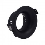 Foco fijo empotrar SPA02 PC Negro 85mm, para Lámpara GU10/MR16, desde 2,90€/Ud